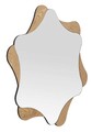 Oglinda decorativa Star, Mauro Ferretti, 80 cm, MDF/sticla, natural