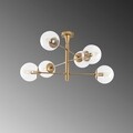 Lustra, Arge - 10174, Fulgor, 75 x 75 x 40 cm, 6 x E14, 40W, auriu