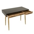 Birou Milano, Kalune Design, 105x55x79 cm, antracit/natural