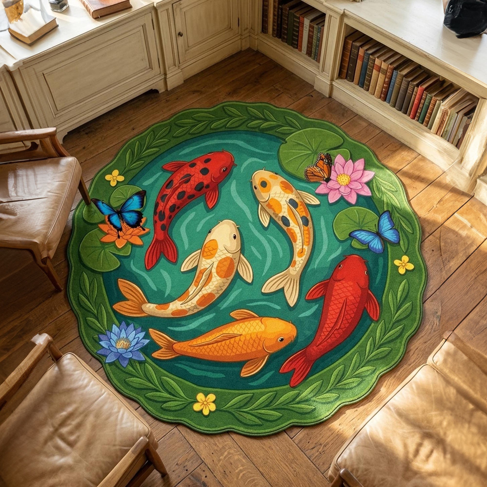 Covor, Fr388, 150x150 cm, Verde