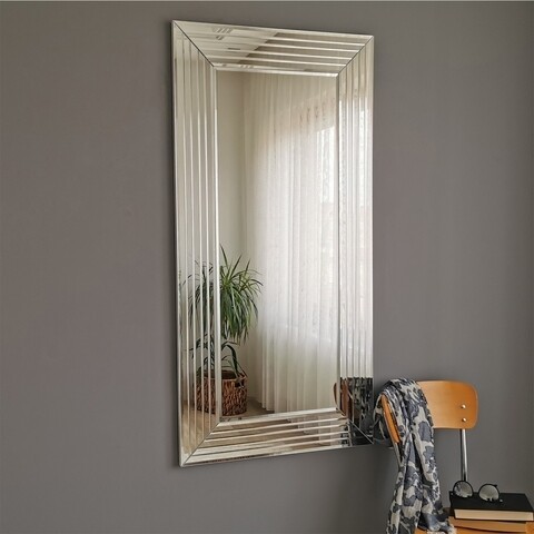 Oglinda decorativa A305D, Neostill, 65 x 130 cm, argintiu mezoni.ro