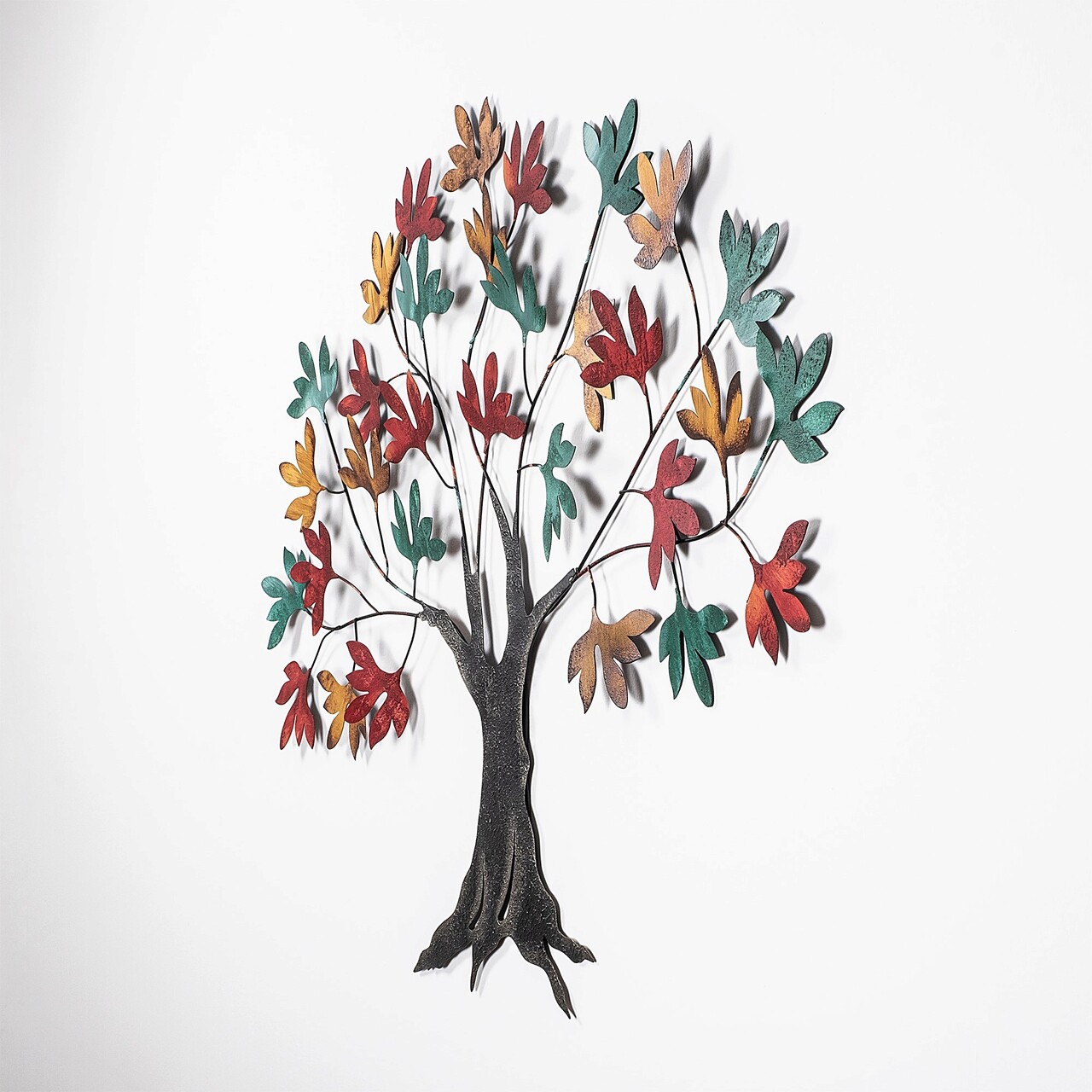 Decoratiune de perete, Yggdrasil, Dimensiune: 115 x 94 x 4 cm, Multicolor - imagine 6