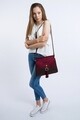 Geanta Beverly Hills Polo Club, 601, piele ecologica, visiniu