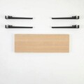 Banca, Logg, Khalkeus , 90x45x30 cm, Lemn/Negru