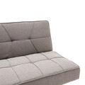 Canapea extensibila 3 locuri Travis, Pakoworld, 175x83x74 cm, textil, gri/argintiu