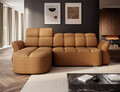 Coltar extensibil stanga 3 locuri ELTAP, Beneth, 301x185x115 cm, lemn/poliester, mustar