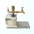 Dispenser bauturi, Evila Originals, DSP005, 32x30x14 cm, Nuc / Aur