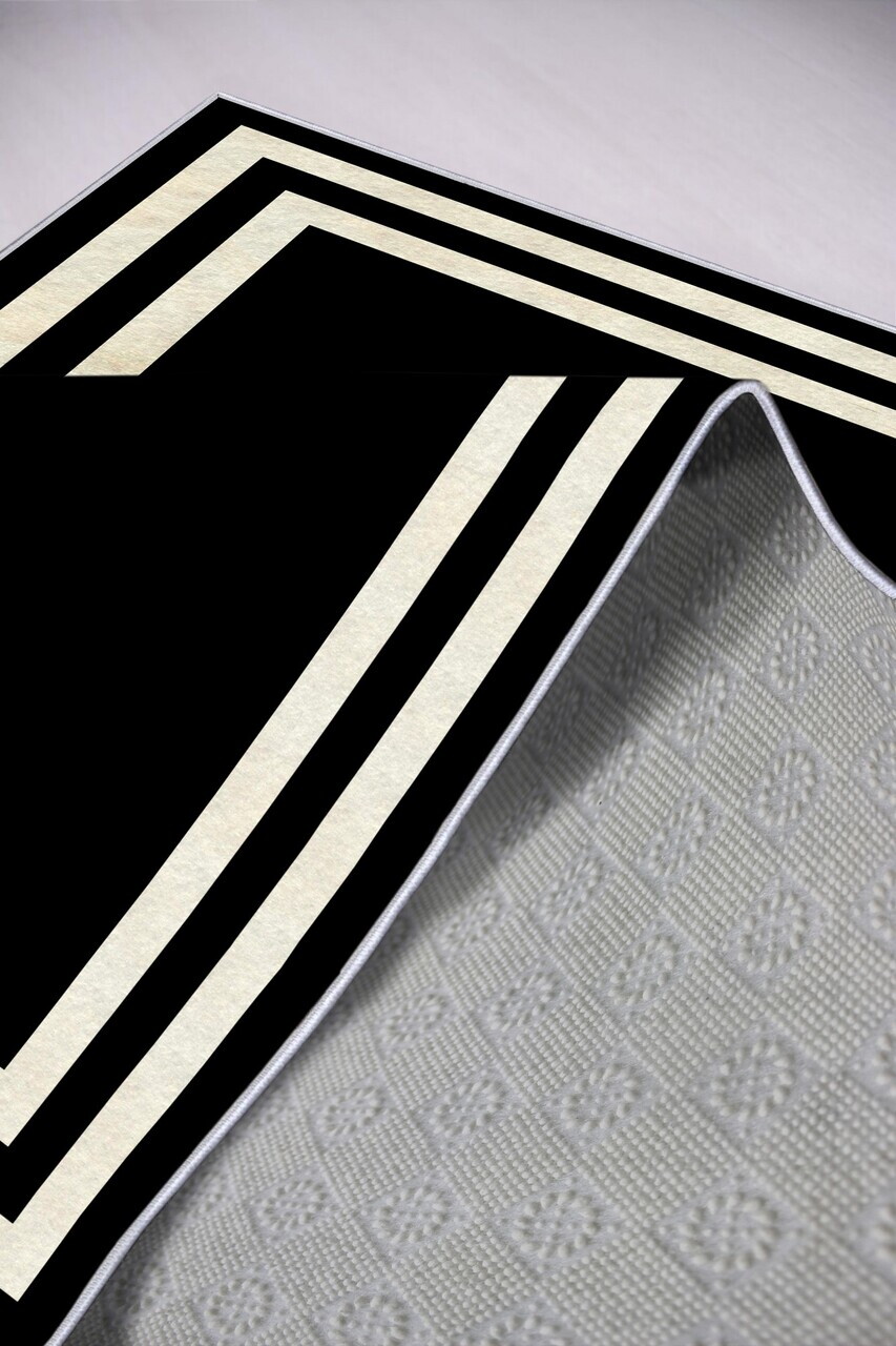 Covor, W751, 80x120 cm, Negru — imaginea 2