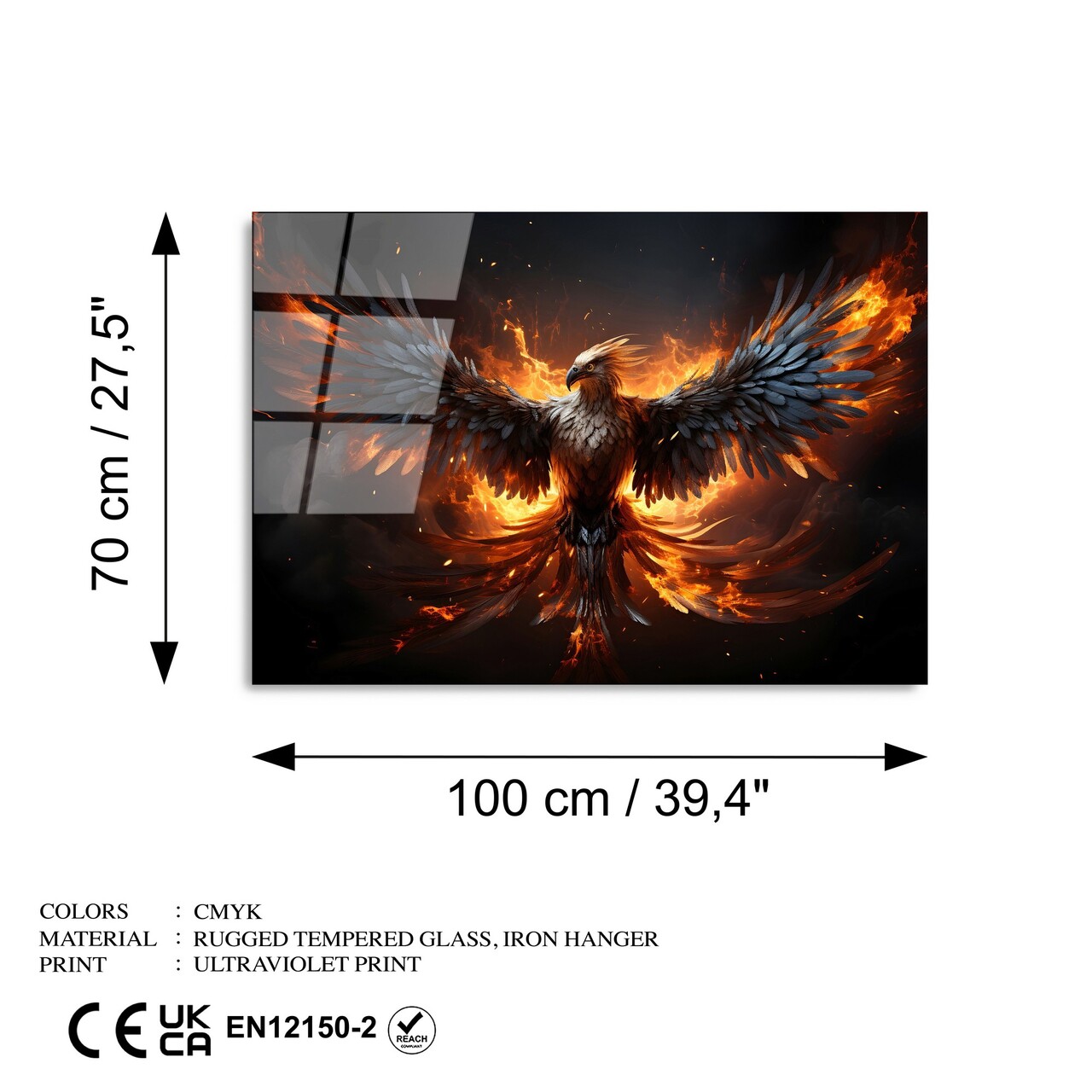 Tablou decorativ, UV-1170, 70 x 100 cm, Multicolor - view 8