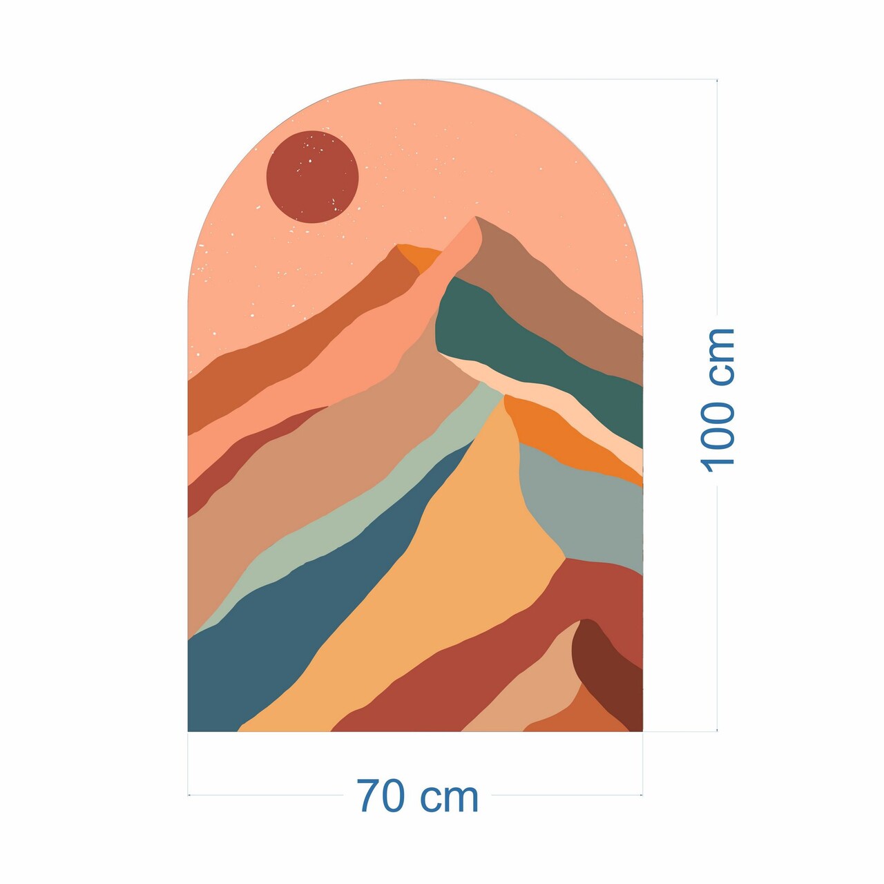 Sticker decorativ, MB-00115, 70 x 100 cm, Multicolor - view 4