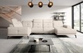 Coltar stanga 6 locuri ELTAP, LT-33SOF, Neviro, 350x201x77 cm, lemn/poliester, bej deschis