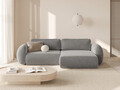 Coltar extensibil reversibil 4 locuri, Tonale, Cosmopolitan Design, 262x149x88 cm, tesatura chenille, gri deschis