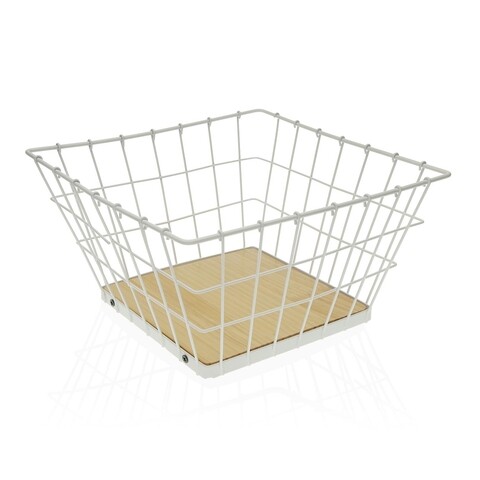 Cos pentru fructe clark, versa, 26 x 26 x 14 cm, otel, alb