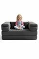 Canapea extensibilă pentru copii, Atelier del Sofa, 326NYR1109, Gri inchis