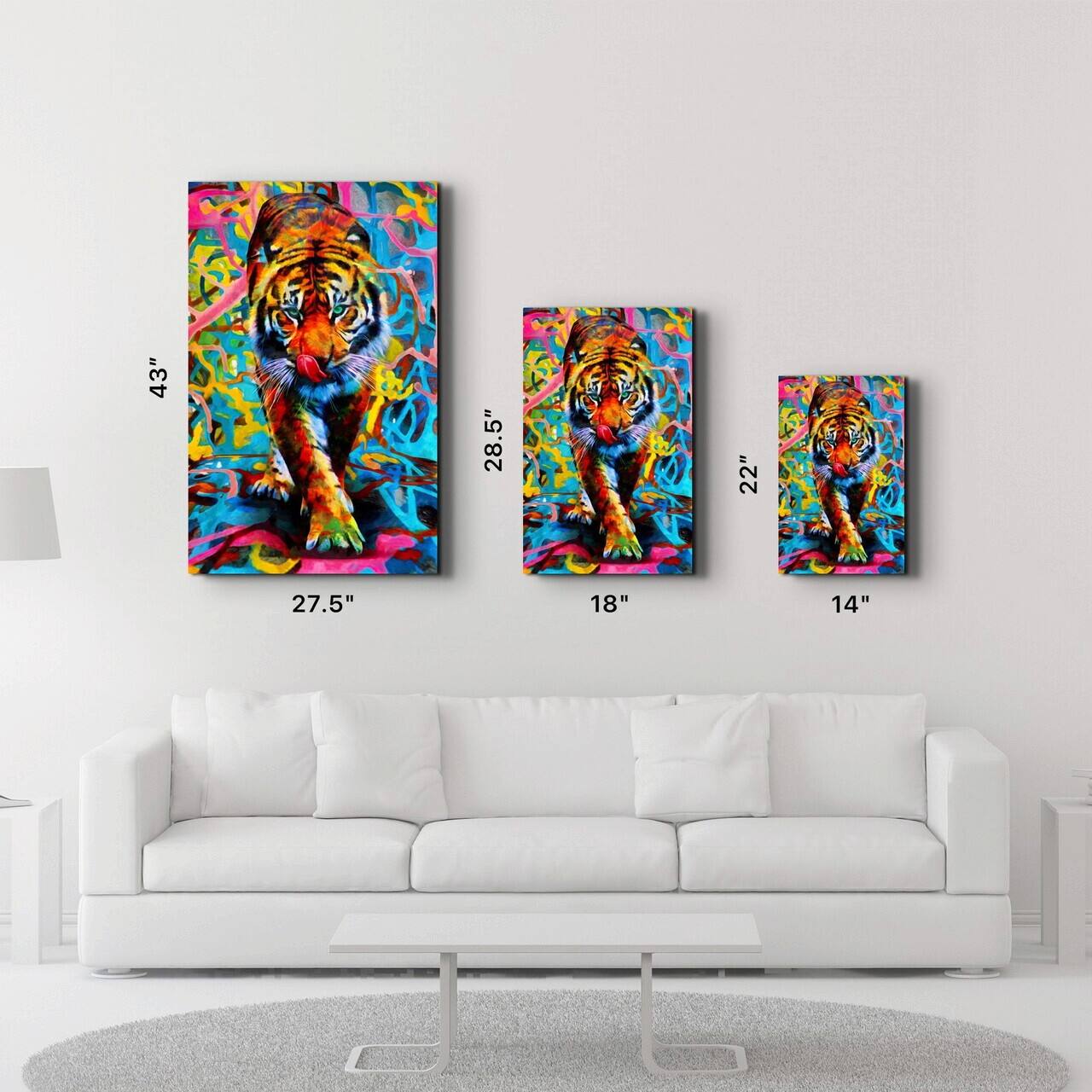 Tablou decorativ, CAM-1095, Dimensiuni: 46 x 72 cm, Multicolor — imaginea 6