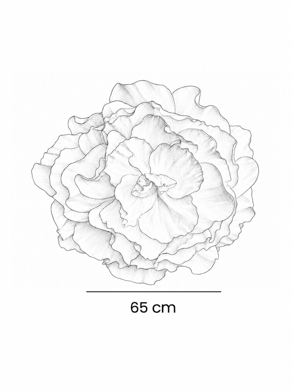 Decoratiune de perete, DM0011, Dimensiune: 65 x 65 cm, Alb — imaginea 5