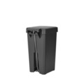 Cos de gunoi cu pedala, Brabantia, StepUp, 10 L, 26.5x20.3x38.1 cm, polipropilena, gri inchis