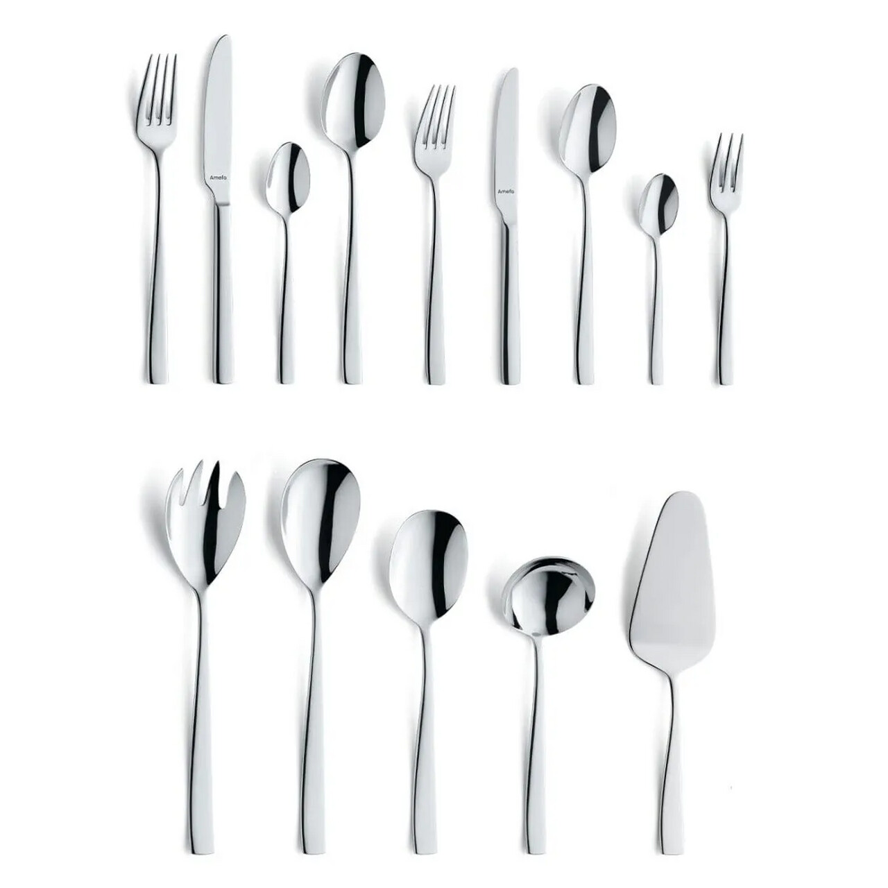 Set tacamuri 60 piese Amefa, Martin, inox 18/10, argintiu — imaginea 3