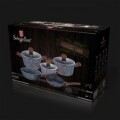 Set oale și tigăi din aluminiu forjat și marmură, 10 piese, Berlinger Haus, Forest Line