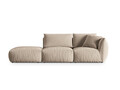 Canapea modulara 3 locuri cotiera stanga, Chris-184, Micadoni Home, 315x100x80 cm, catifea, ecru