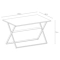 Masa pliabila dreptunghiulara, Breeze, L.120 l.80 H.73, aluminiu, alb