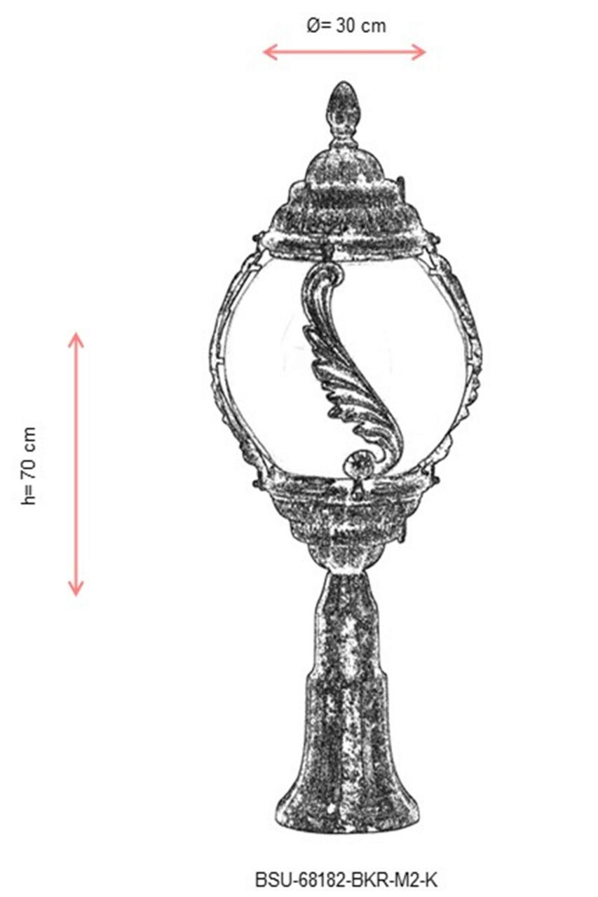 Lampa de exterior, Avonni, 685AVN1209, Plastic ABS, Maro