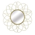 Oglinda decorativa Glam Isra, Mauro Ferretti, Ø 81.5 cm, fier/oglinda, auriu