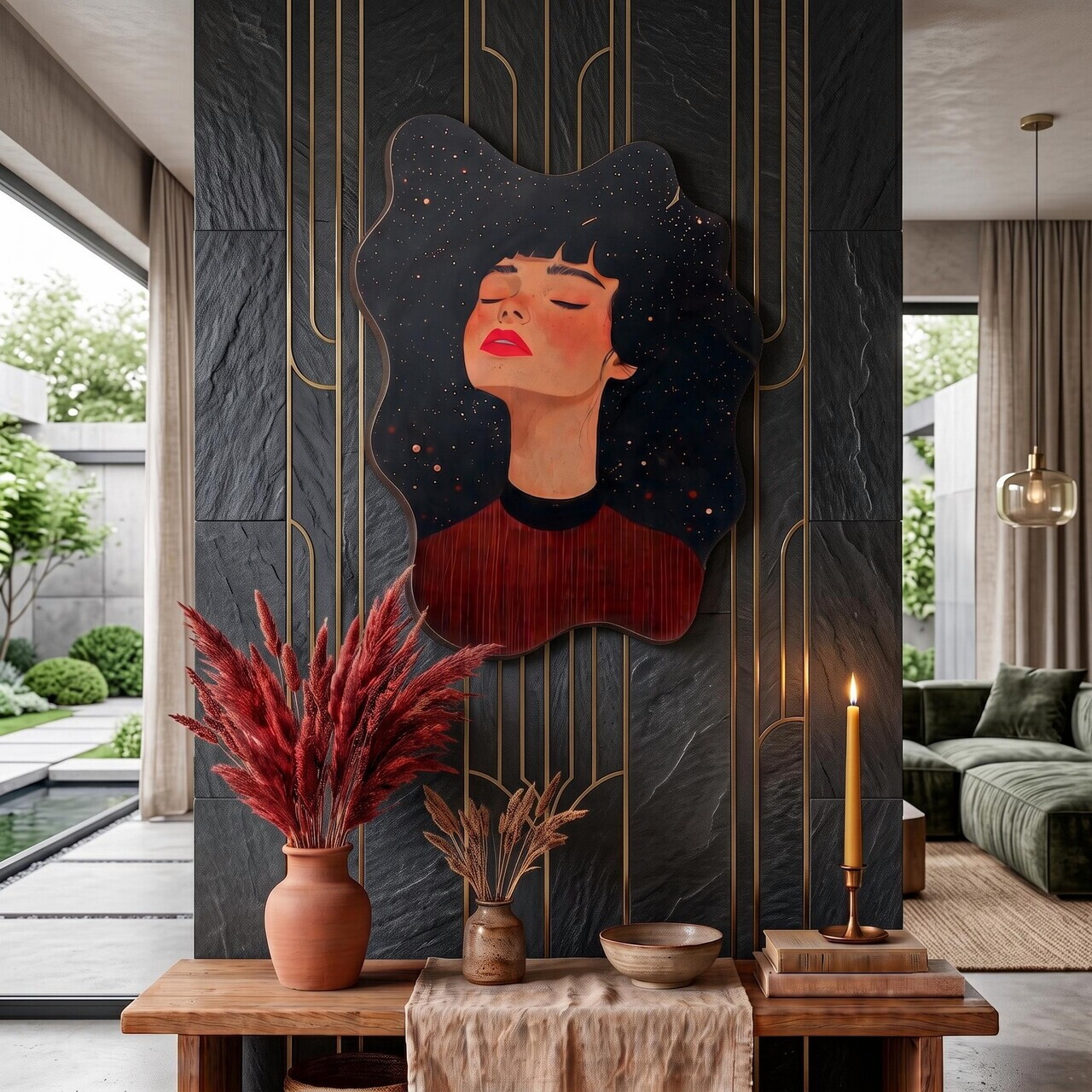 Tablou decorativ, ART3DCNCMDL1, Imprimare digitala, Multicolor — imaginea 2