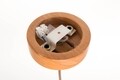 Lustra Radacini Laleaua decor albastru, Deco Republic, E27, 1x60W, ceramica autentica Corund