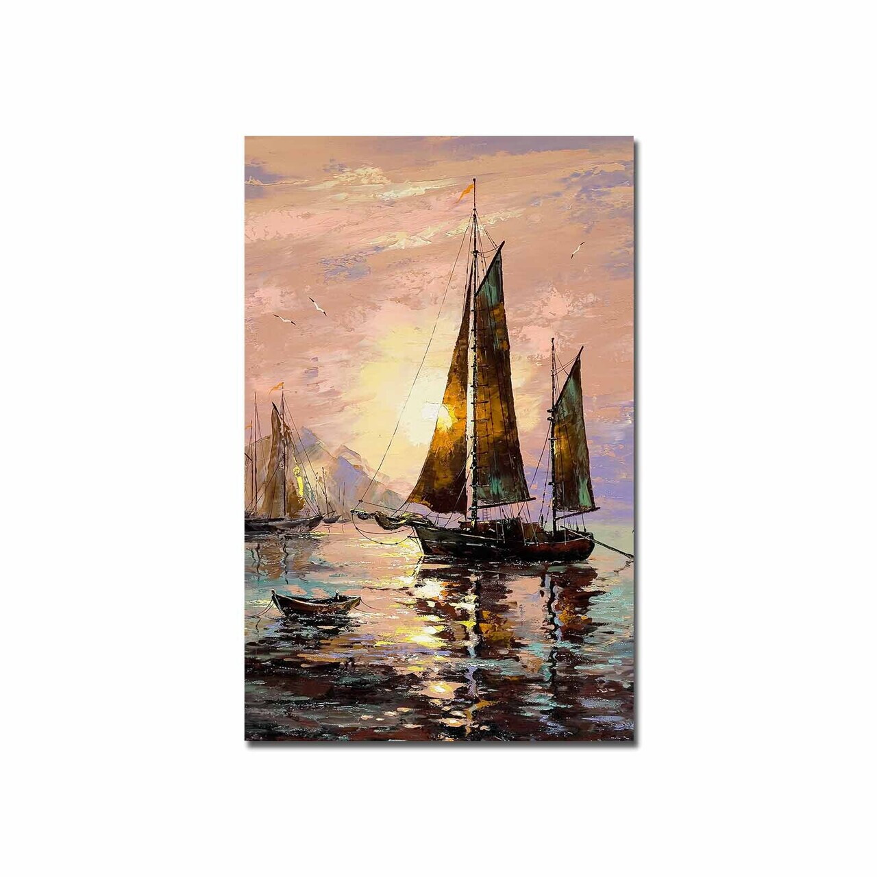 Tablou decorativ, 5070C-149, PÂNZĂ DIN PIELE ÎNTOARSĂ, Dimensiune: 45 x 70 cm, Multicolor — imaginea 4