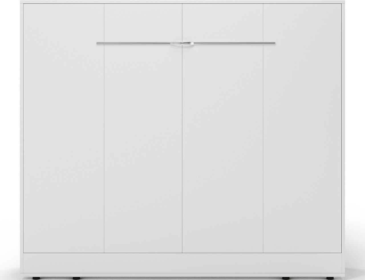 Pat rabatabil orizontal cu biblioteca si iluminare LED, 140x200 cm, ELTAP, Devesto, PAL/metal, alb - view 15