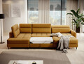 Coltar extensibil dreapta 4 locuri ELTAP, RT-45MAN, Berrto, 306x165x100 cm, lemn/poliester, mustar