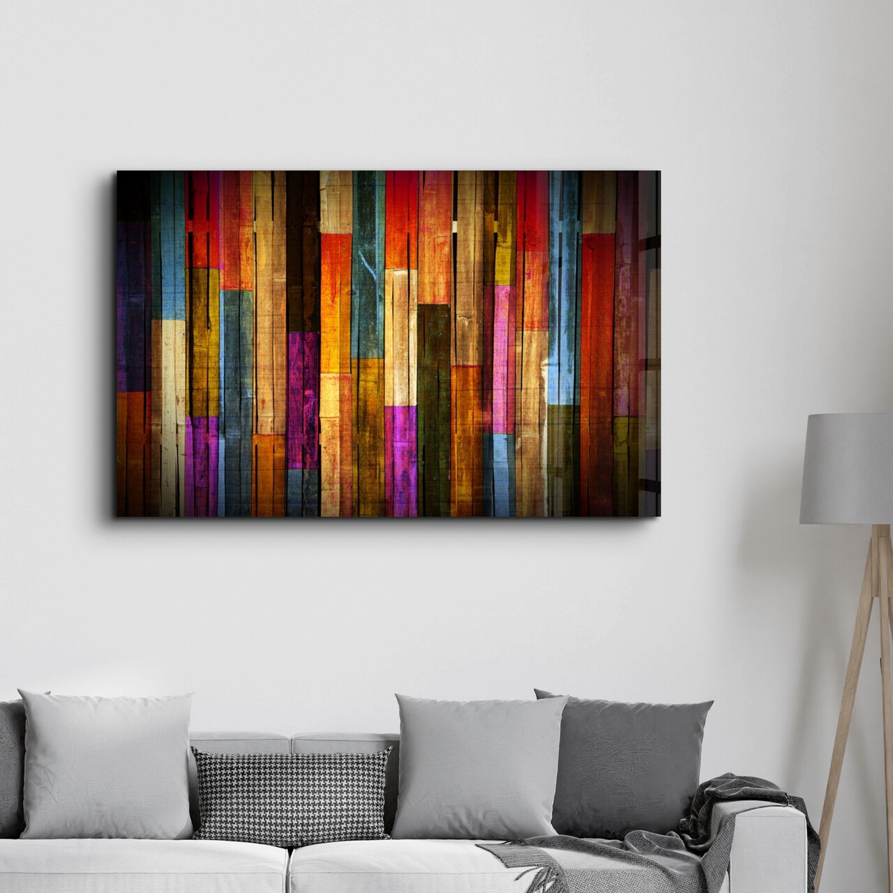 Tablou decorativ, OGLS-1099, Dimensiuni: 70 x 110 cm, Multicolor - view 3
