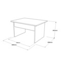 Masuta de cafea, Locelso, VS2, 80x46.3x60 cm, Maro / Gri / Antracit