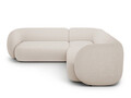 Coltar simetric 5 locuri, Kate, Micadoni, 252x252x76 cm, tesatura boucle, bej