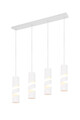 Lustra Stream, TRIO, 80x9x150 cm, 10W, 4x GU10, metal, alb mat