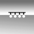 Lustra, Fulgor, 942FLG2506, Metal, Alb/Negru