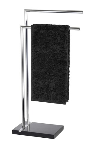 Suport prosoape, Wenko,Noble Black, 45.5 x 82 x 20 cm, inox/polirasina Accesorii curatenie & organizare