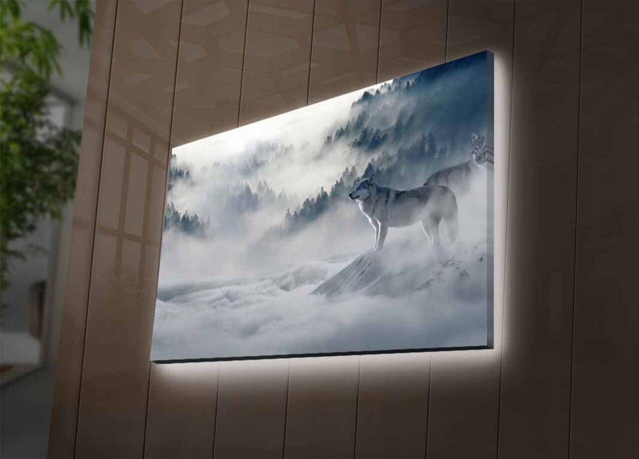 Tablou decorativ cu lumina LED, 4570DHDACT-179, Dimensiune: 45 x 70 cm, Multicolor - view 3