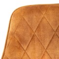 Scaun Satori, Homla, 62x58x79 cm, poliester/metal/MDF, mustar