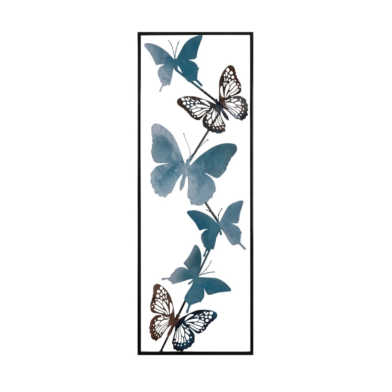 Decoratiune de perete, Tavus, Dimensiune: 32 x 90 x 5 cm, Multicolor - imagine 5