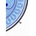 Masa pentru gradina, Bisanzio Round, Bizzotto, Ø60x75 cm, otel/ceramica