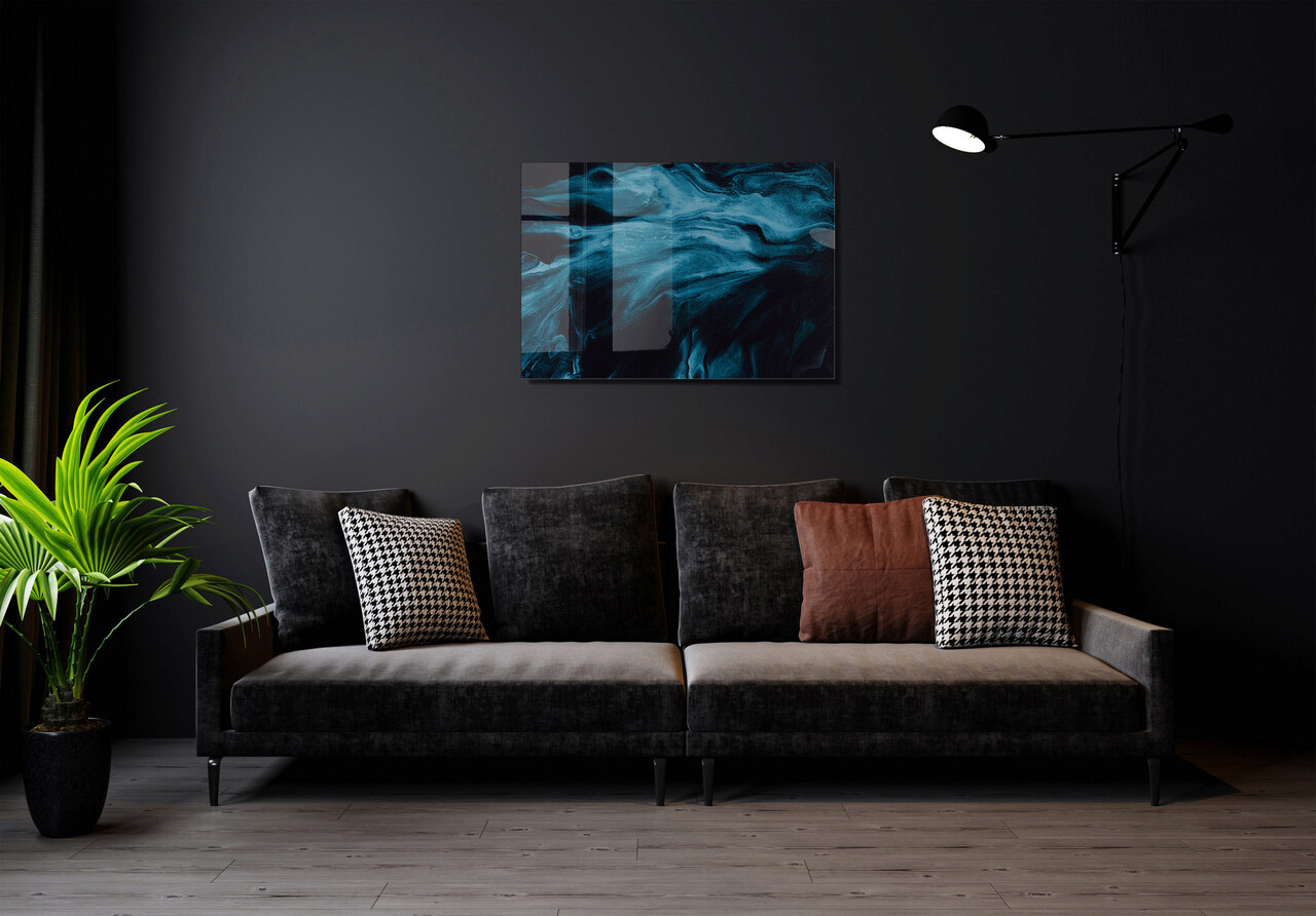 Tablou decorativ, 1497, Sticla temperata, Dimensiune: 45 x 65 cm, Multicolor - 1 | YEO
