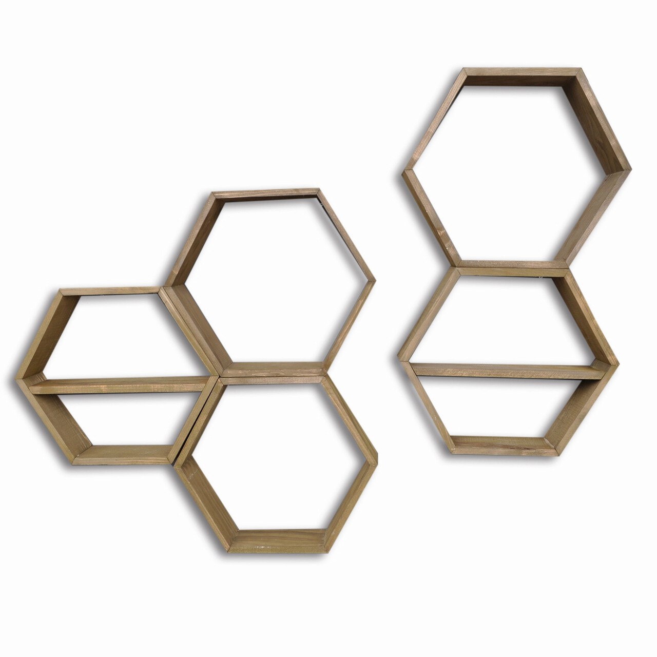 Raft de perete, Evila Originals, HEX003, 40x40x10 cm, Maro