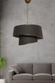 Lustra, Barette - Gold, Anthracite, FullHouse, 32 x 32 x 70 cm, 1 x E27, 60W, auriu/antracit