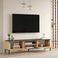 Set mobilier living, Locelso, RL5-AA, Pin Atlantic / Antracit