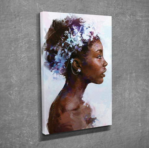 Tablou decorativ, dc323, canvas, lemn, multicolor