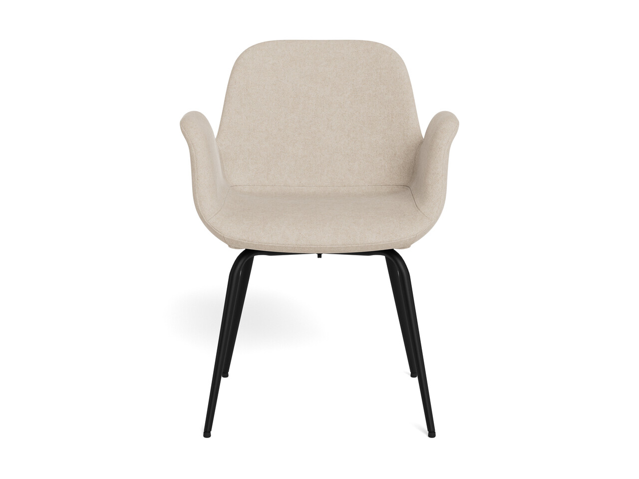 Scaun Beth, Actona, 58x56x82.5 cm, poliester/otel, bej nisip - view 3