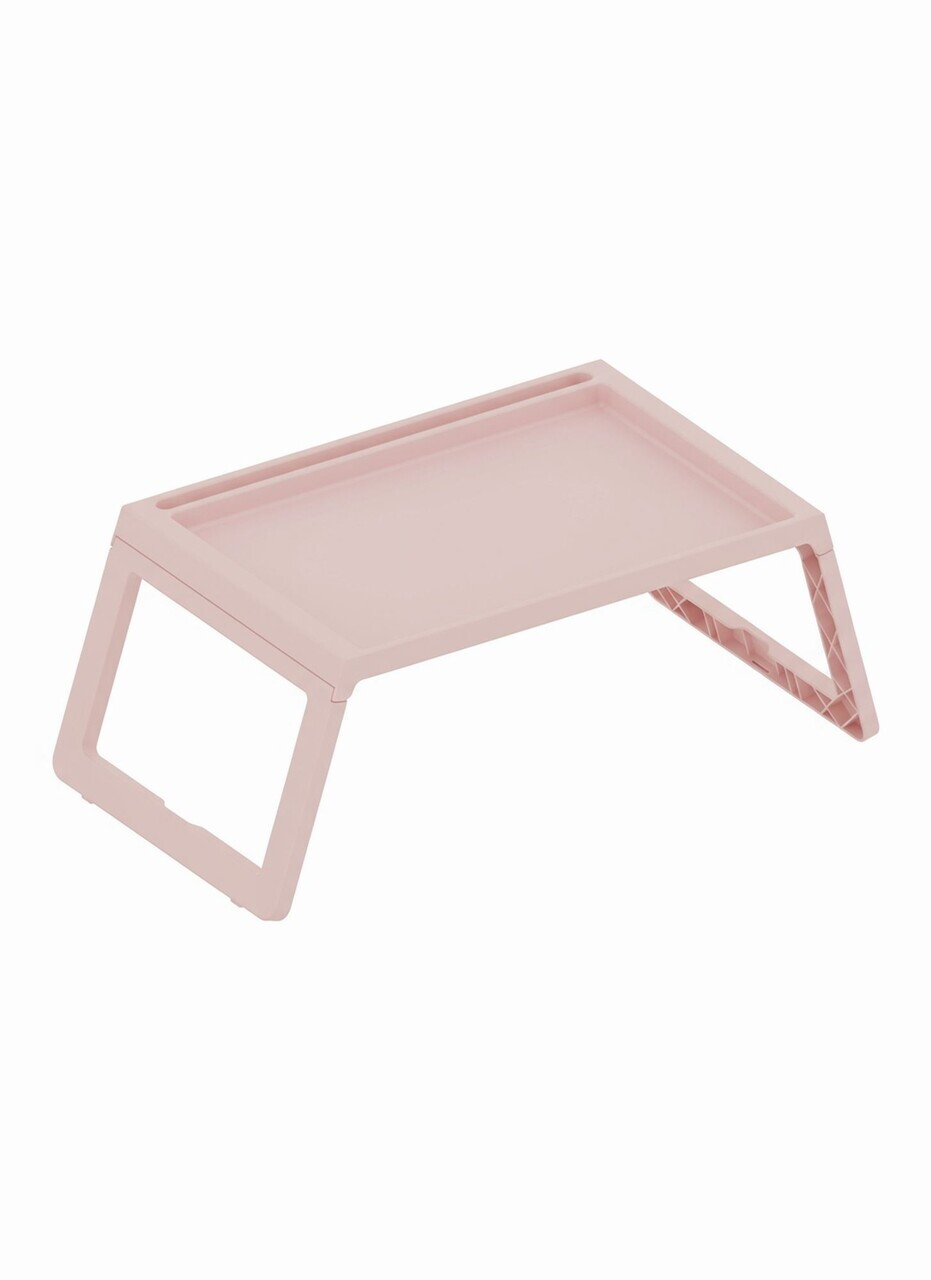 Masuta laptop, Hanah Home, Lavine, 56x26.3x36 cm, PLASTIC, Roz pudra — imaginea 5