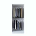 Dulap pentru haine, Hanah Home, BA159, 90x210x57.5 cm, Alb